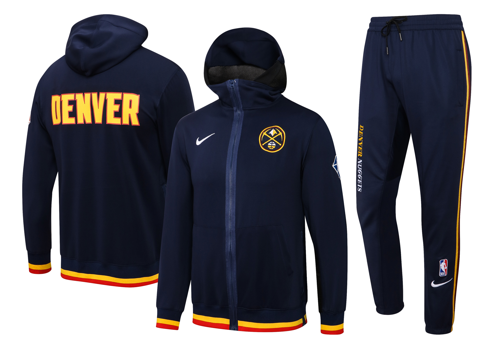 Men Denver Nuggets blue  2024 NBA Nike Training suit